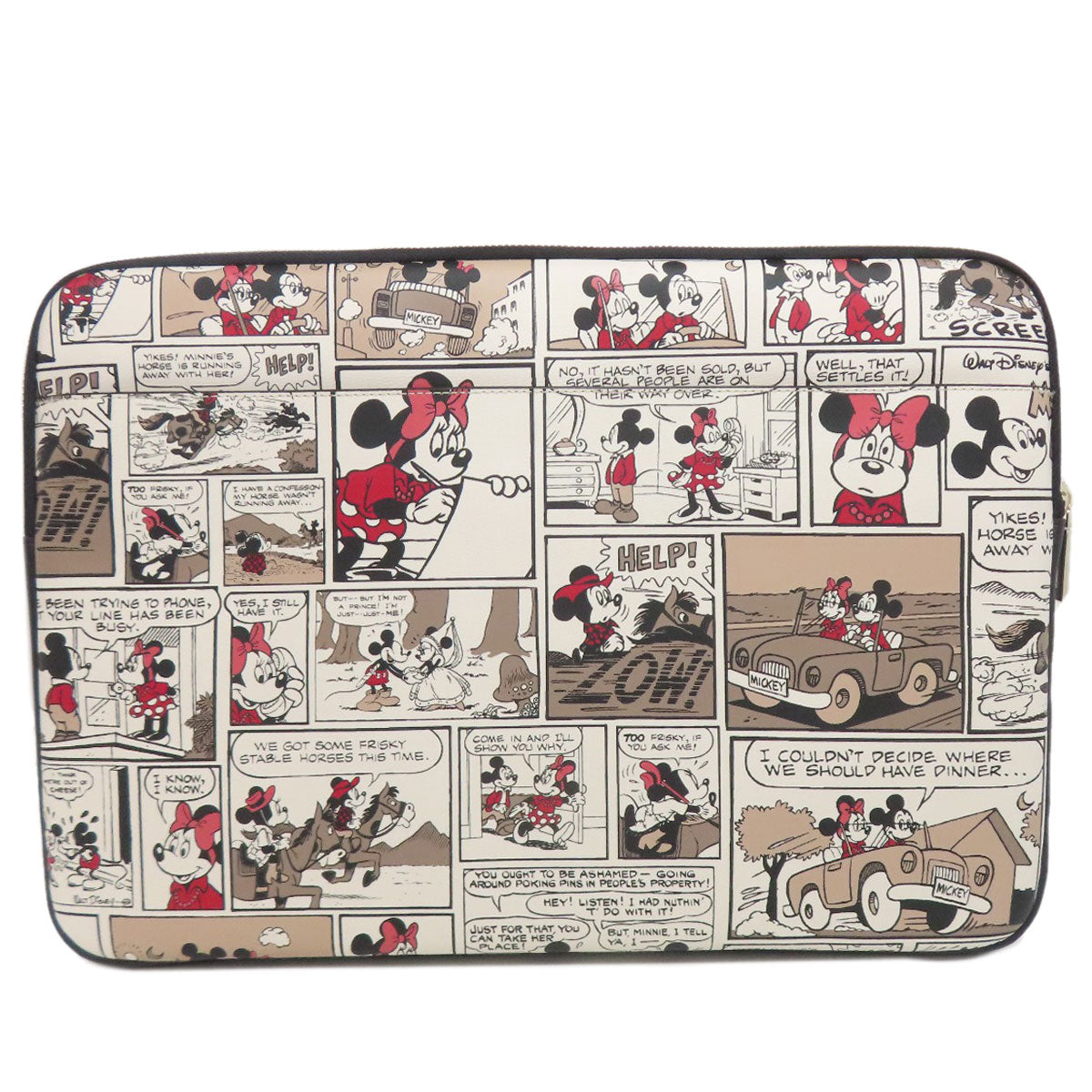 kate spade ケイトスペード PCケース ミッキーコラボ アクセサリーポーチ PVC レディース 中古