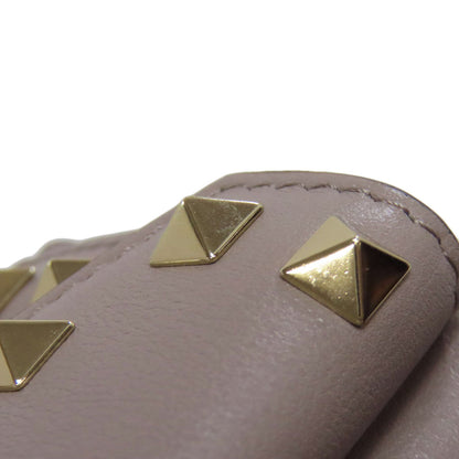 VALENTINO バレンティノ コンパクトウォレット スタッズ 二つ折り財布（小銭入れあり） レザー レディース 中古