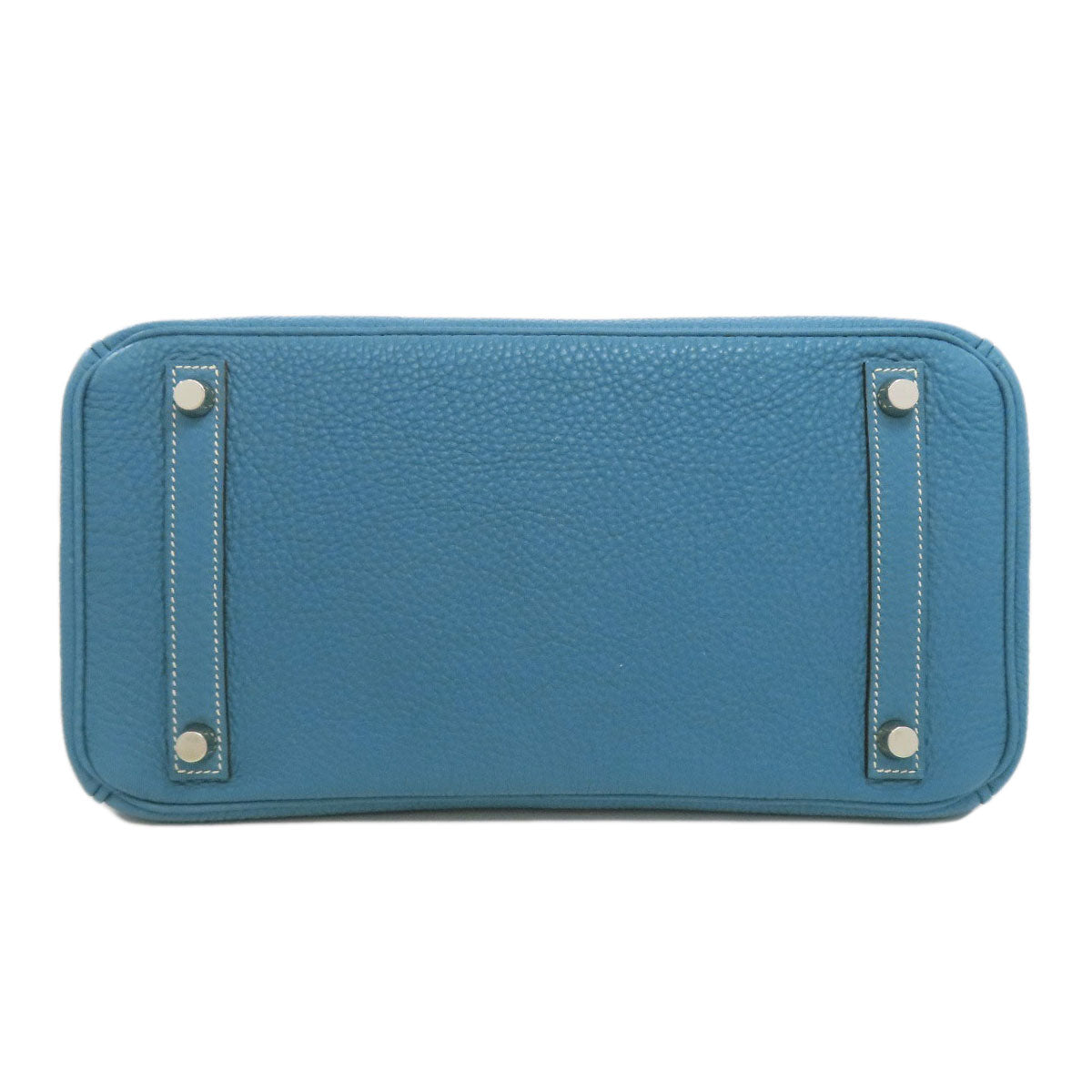 HERMES エルメス バーキン30 ブルージーン シルバー金具 ハンドバッグ トゴ レディース 中古