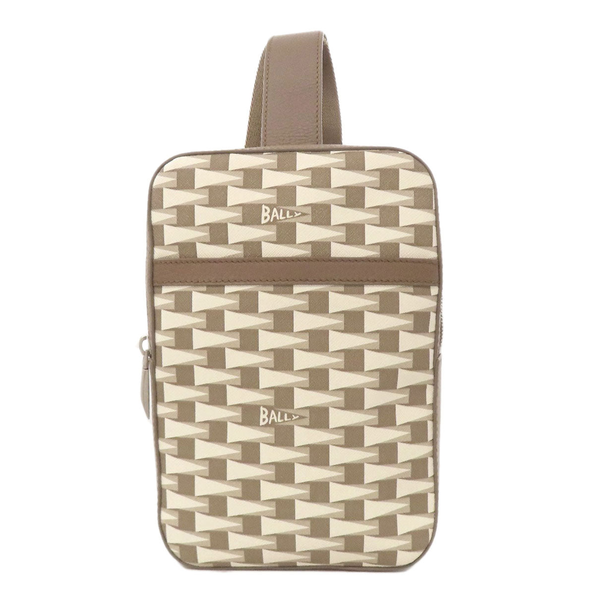 BALLY バリー 総柄 ボディバッグ PVC レディース 中古