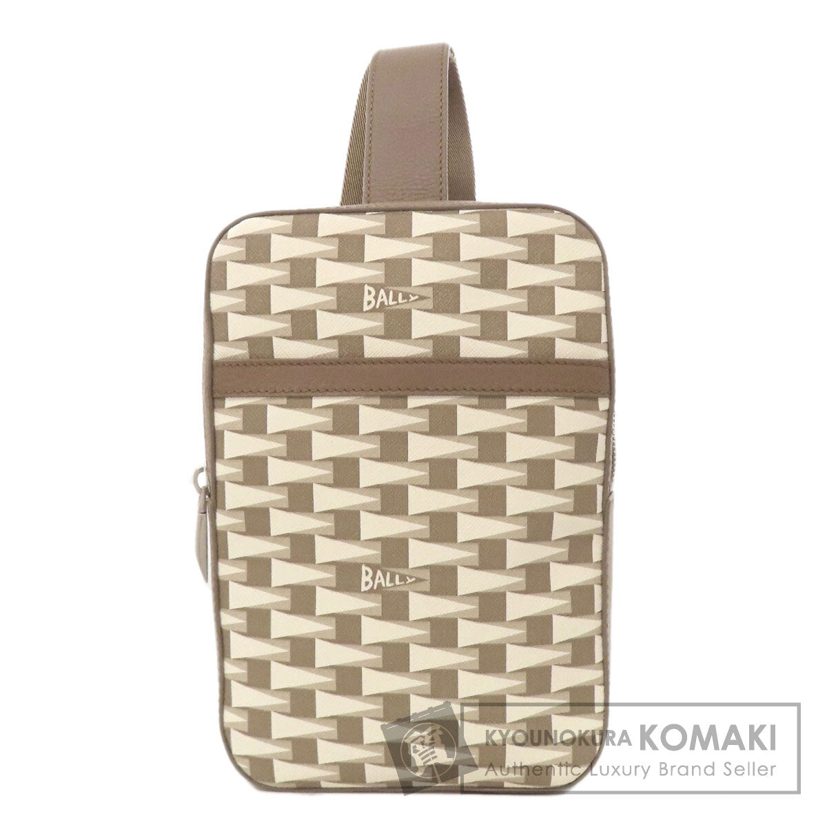 BALLY バリー 総柄 ボディバッグ PVC レディース 中古