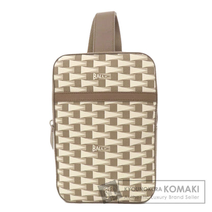 BALLY バリー 総柄 ボディバッグ PVC レディース 中古