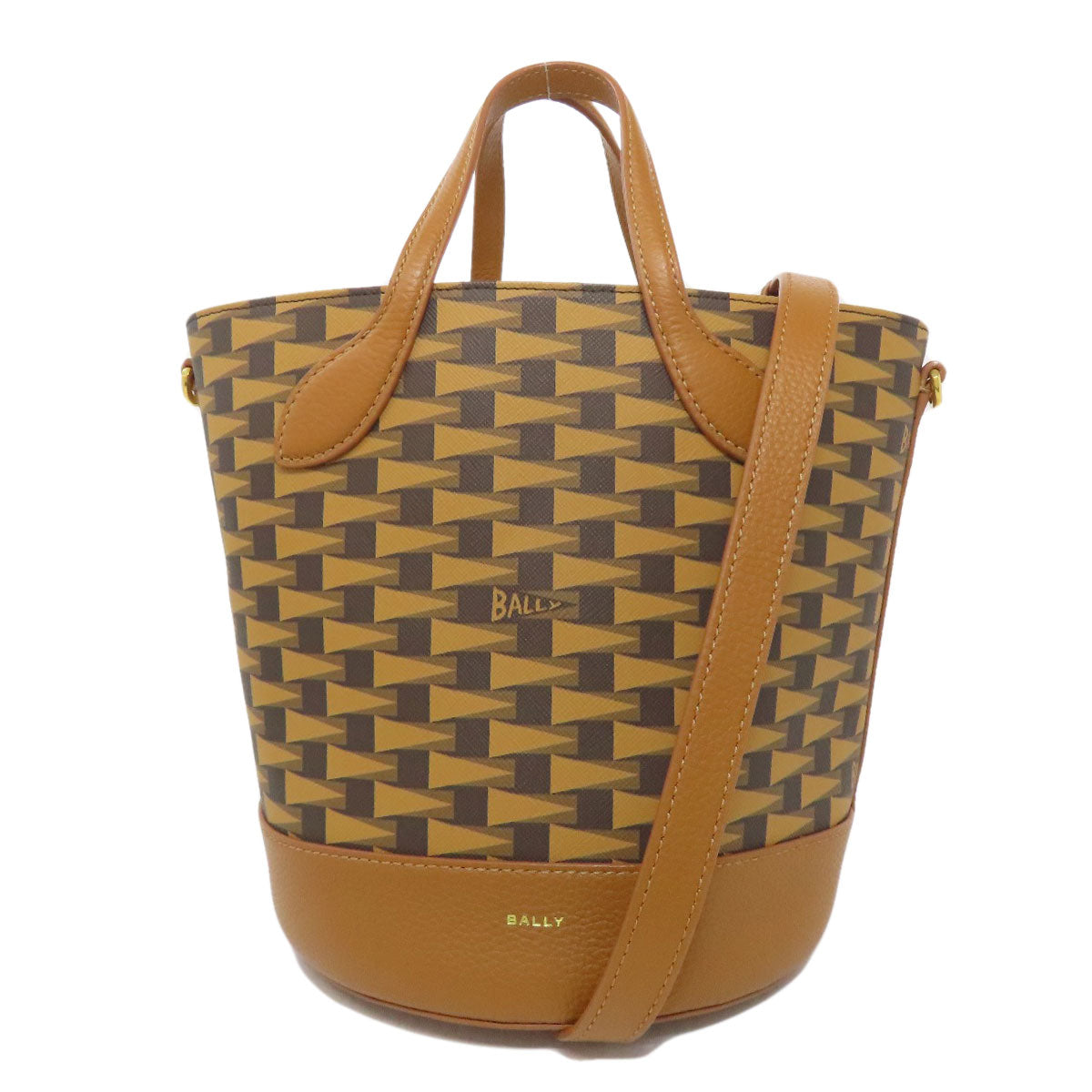 BALLY バリー 総柄 2WAY トートバッグ PVC レディース 中古