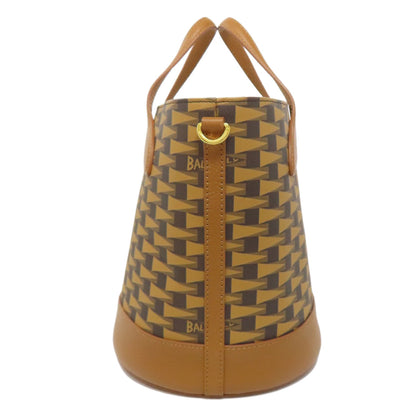 BALLY バリー 総柄 2WAY トートバッグ PVC レディース 中古