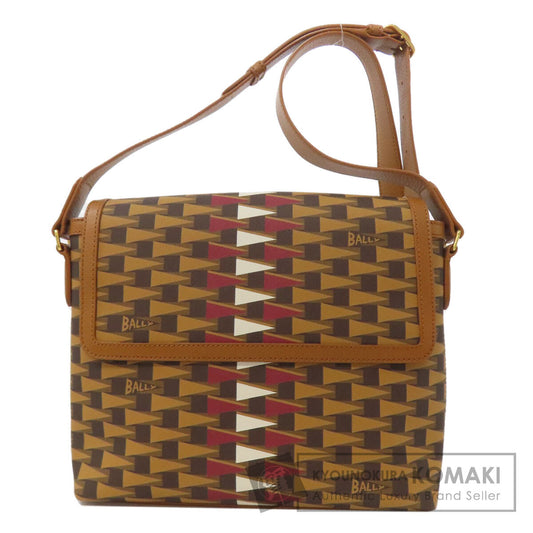 BALLY バリー 総柄 ショルダーバッグ PVC レディース 中古