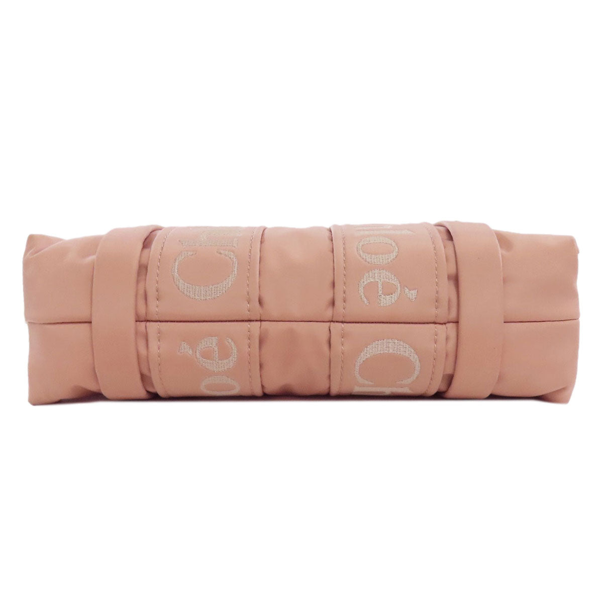 CHLOE クロエ ウッディトート 2WAY ハンドバッグ ナイロン レディース 中古