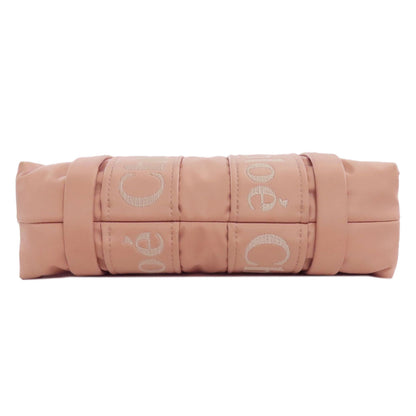 CHLOE クロエ ウッディトート 2WAY ハンドバッグ ナイロン レディース 中古