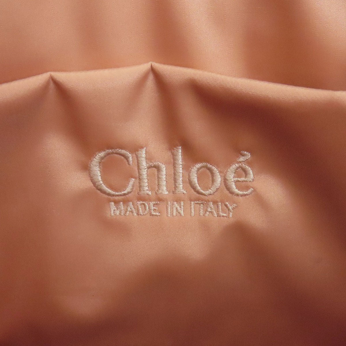 CHLOE クロエ ウッディトート 2WAY ハンドバッグ ナイロン レディース 中古