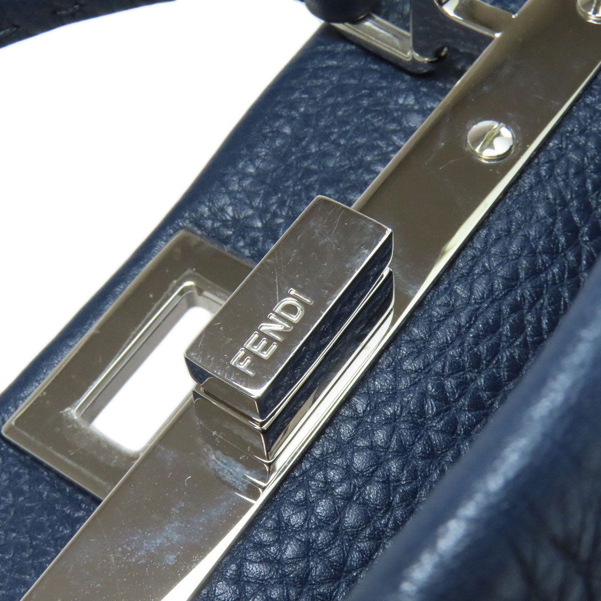 FENDI フェンディ ピーカブーミニ セレリア 2WAY ハンドバッグ カーフ レディース 中古