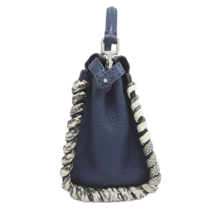 FENDI フェンディ ピーカブーミニ セレリア 2WAY ハンドバッグ カーフ レディース 中古
