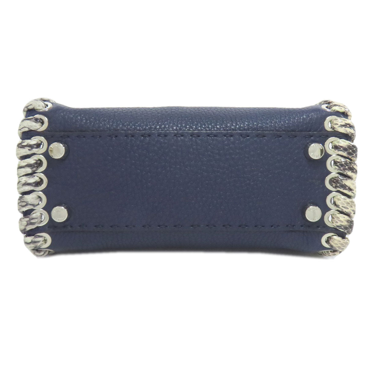 FENDI フェンディ ピーカブーミニ セレリア 2WAY ハンドバッグ カーフ レディース 中古