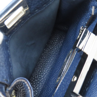 FENDI フェンディ ピーカブーミニ セレリア 2WAY ハンドバッグ カーフ レディース 中古