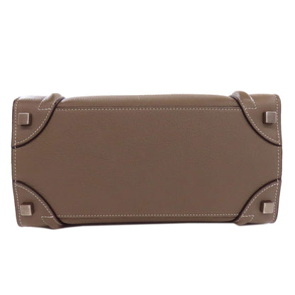 CELINE セリーヌ ラゲージマイクロ トートバッグ カーフ レディース 中古