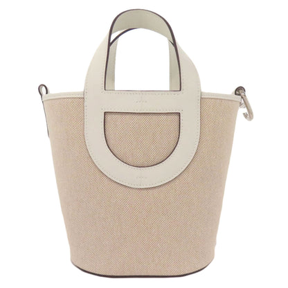 HERMES エルメス イン・ザ・ループ 18 シルバー金具 ハンドバッグ トワルアッシュ レディース 中古