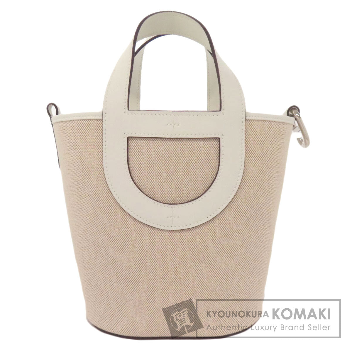 HERMES エルメス イン・ザ・ループ 18 シルバー金具 ハンドバッグ トワルアッシュ レディース 中古