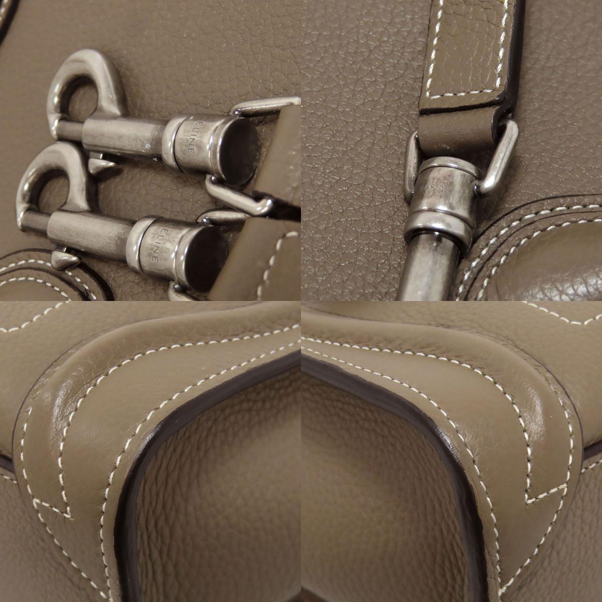 CELINE セリーヌ ラゲージナノ 2WAY ハンドバッグ カーフ レディース 中古
