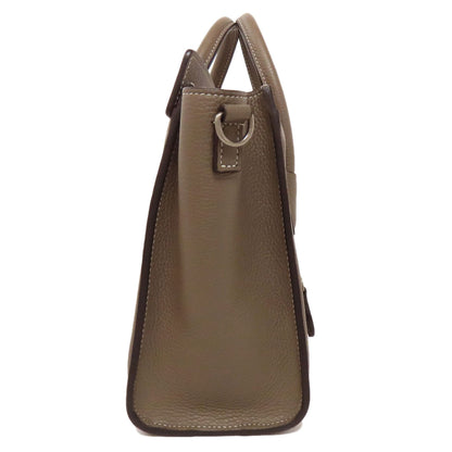 CELINE セリーヌ ラゲージナノ 2WAY ハンドバッグ カーフ レディース 中古