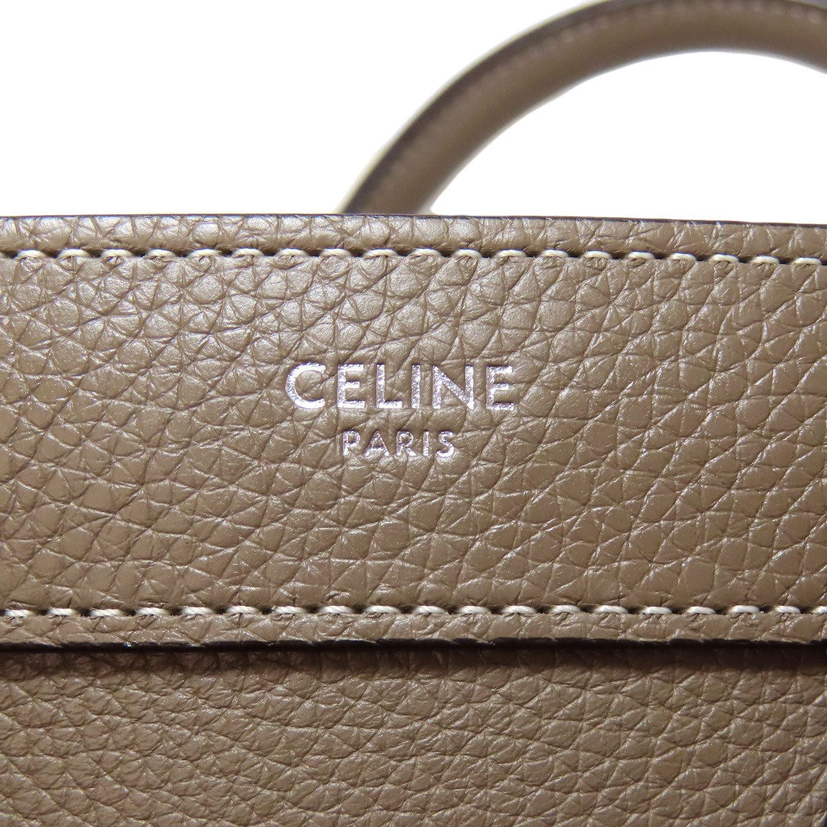 CELINE セリーヌ ラゲージナノ 2WAY ハンドバッグ カーフ レディース 中古