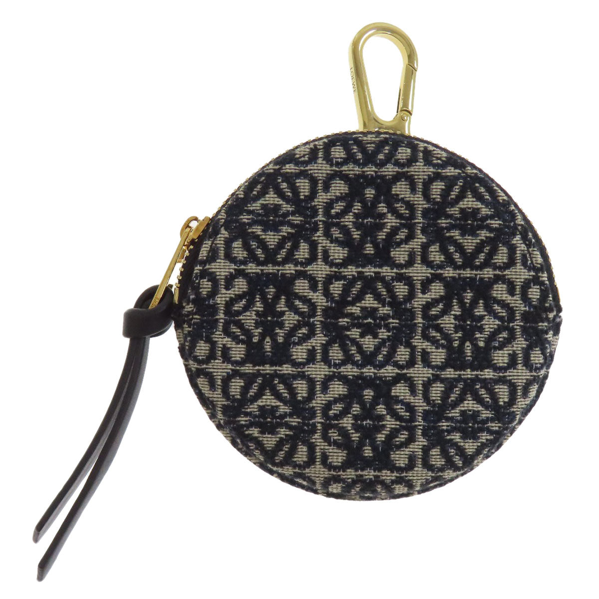 LOEWE ロエベ クッキーチャーム ポーチ アナグラム アクセサリーポーチ キャンバス レディース 中古