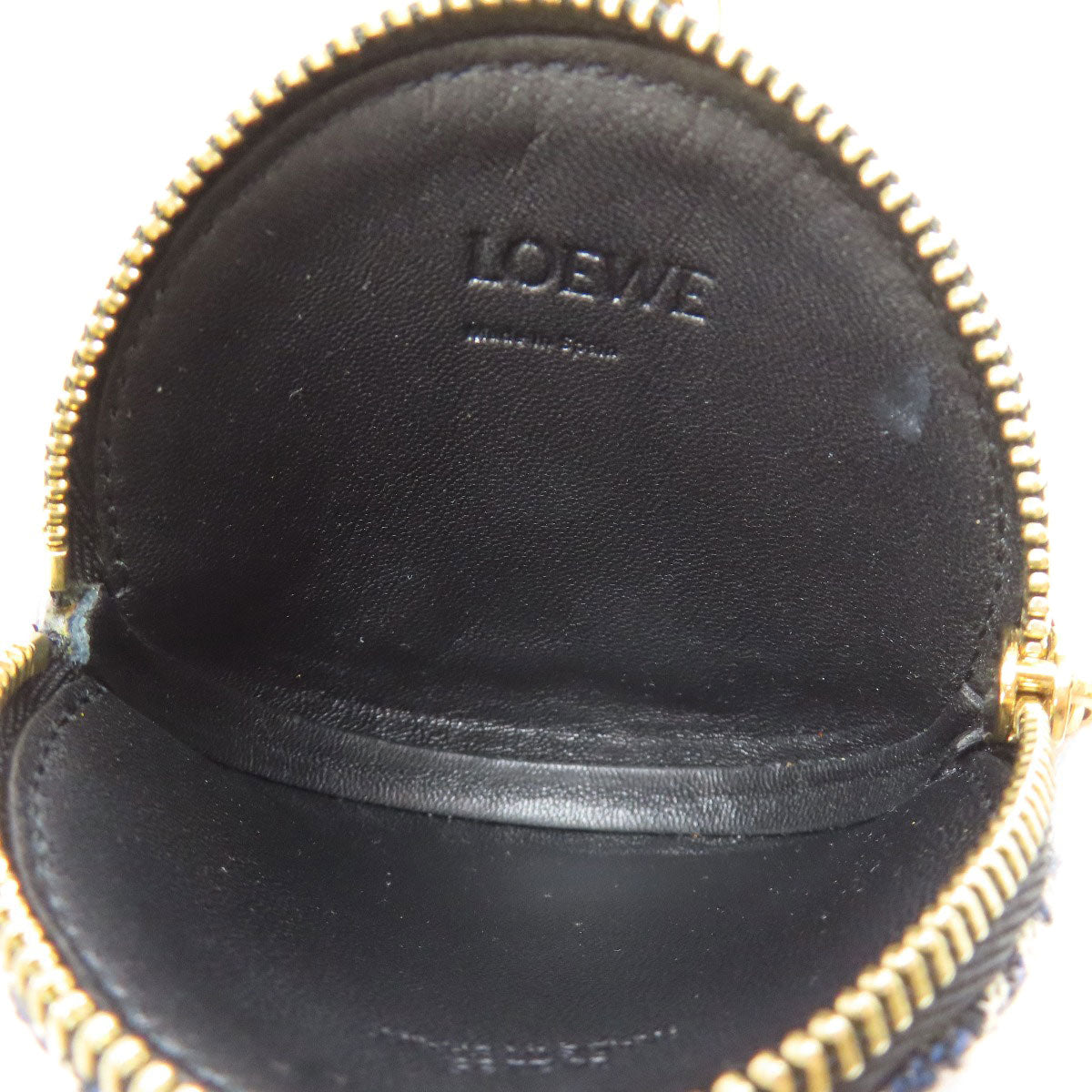LOEWE ロエベ クッキーチャーム ポーチ アナグラム アクセサリーポーチ キャンバス レディース 中古