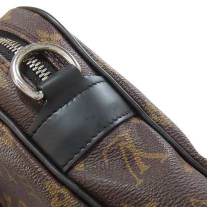 LOUIS VUITTON ルイヴィトン M52005 ポルトドキュマン ヴォワヤージュPM ビジネスバッグ モノグラムマカサー メンズ 中古