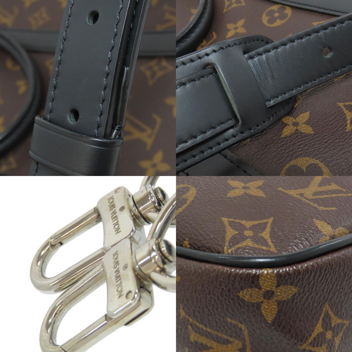 LOUIS VUITTON ルイヴィトン M52005 ポルトドキュマン ヴォワヤージュPM ビジネスバッグ モノグラムマカサー メンズ 中古
