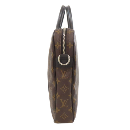 LOUIS VUITTON ルイヴィトン M52005 ポルトドキュマン ヴォワヤージュPM ビジネスバッグ モノグラムマカサー メンズ 中古