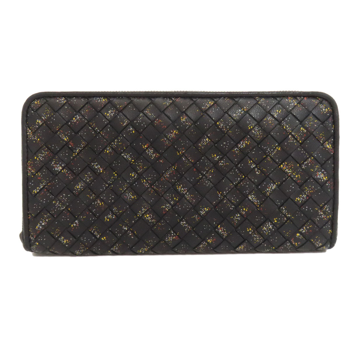 BOTTEGA VENETA ボッテガヴェネタ イントレチャート ラウンドファスナー 長財布（小銭入れあり） カーフ レディース 中古