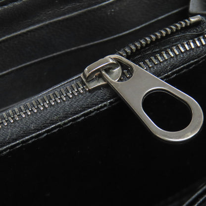 BOTTEGA VENETA ボッテガヴェネタ イントレチャート ラウンドファスナー 長財布（小銭入れあり） カーフ レディース 中古