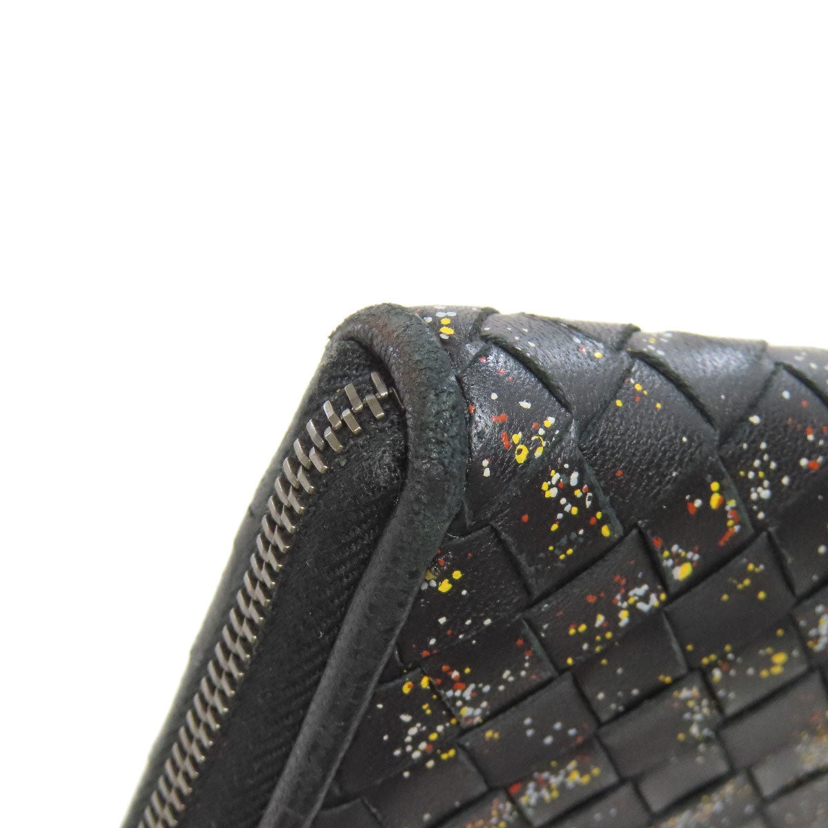 BOTTEGA VENETA ボッテガヴェネタ イントレチャート ラウンドファスナー 長財布（小銭入れあり） カーフ レディース 中古