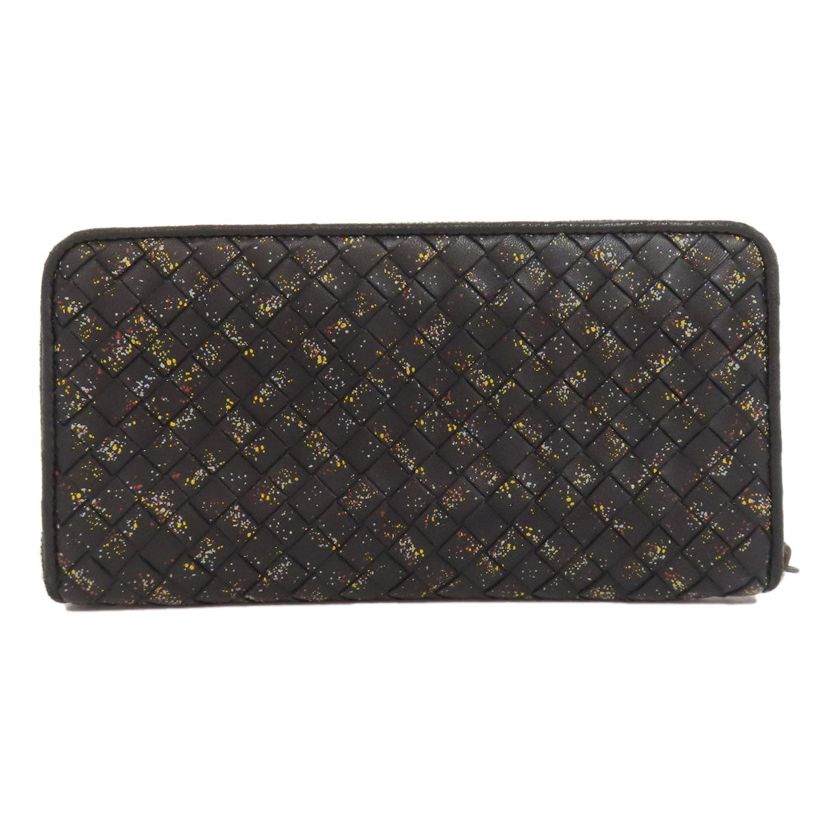 BOTTEGA VENETA ボッテガヴェネタ イントレチャート ラウンドファスナー 長財布（小銭入れあり） カーフ レディース 中古