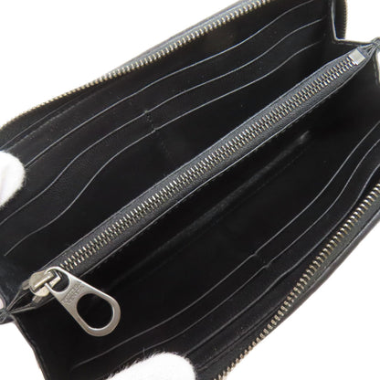 BOTTEGA VENETA ボッテガヴェネタ イントレチャート ラウンドファスナー 長財布（小銭入れあり） カーフ レディース 中古
