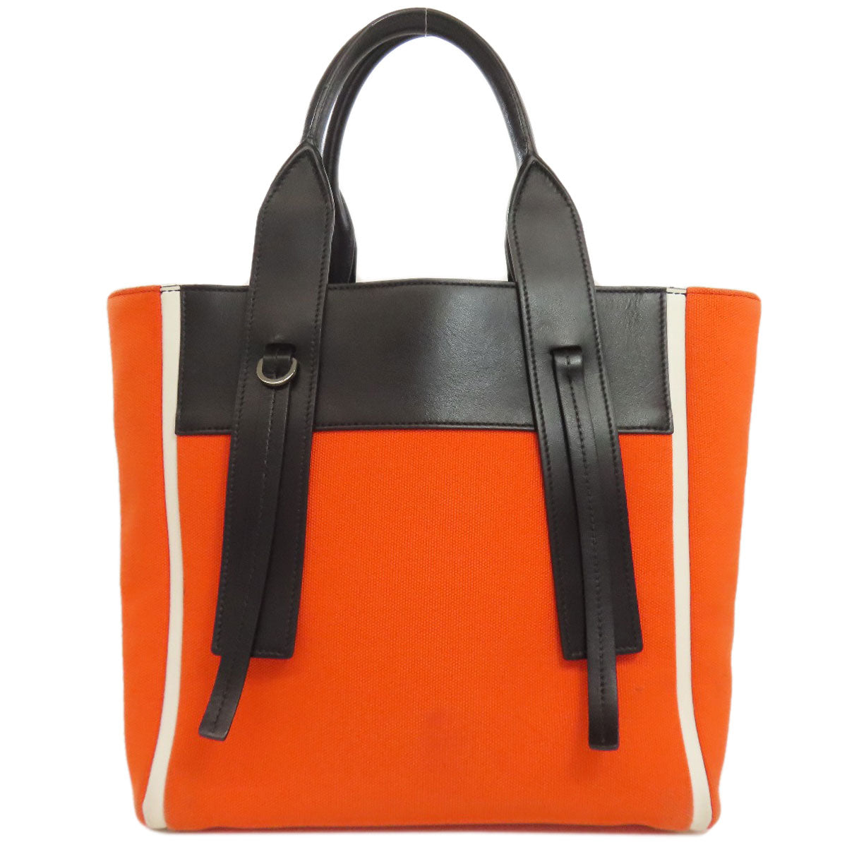 PRADA プラダ ウーヴェルチュール 2WAY ハンドバッグ キャンバス レディース 中古