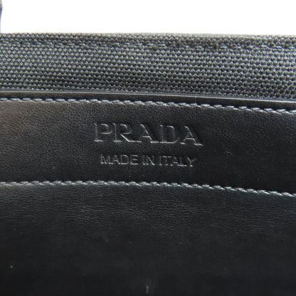PRADA プラダ ウーヴェルチュール 2WAY ハンドバッグ キャンバス レディース 中古