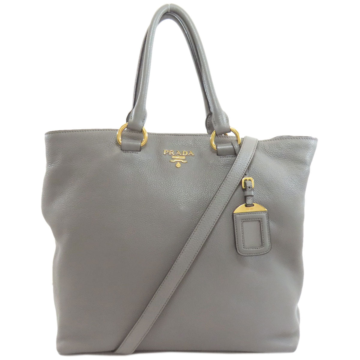 PRADA プラダ 1BG865 2WAY トートバッグ カーフ レディース 中古