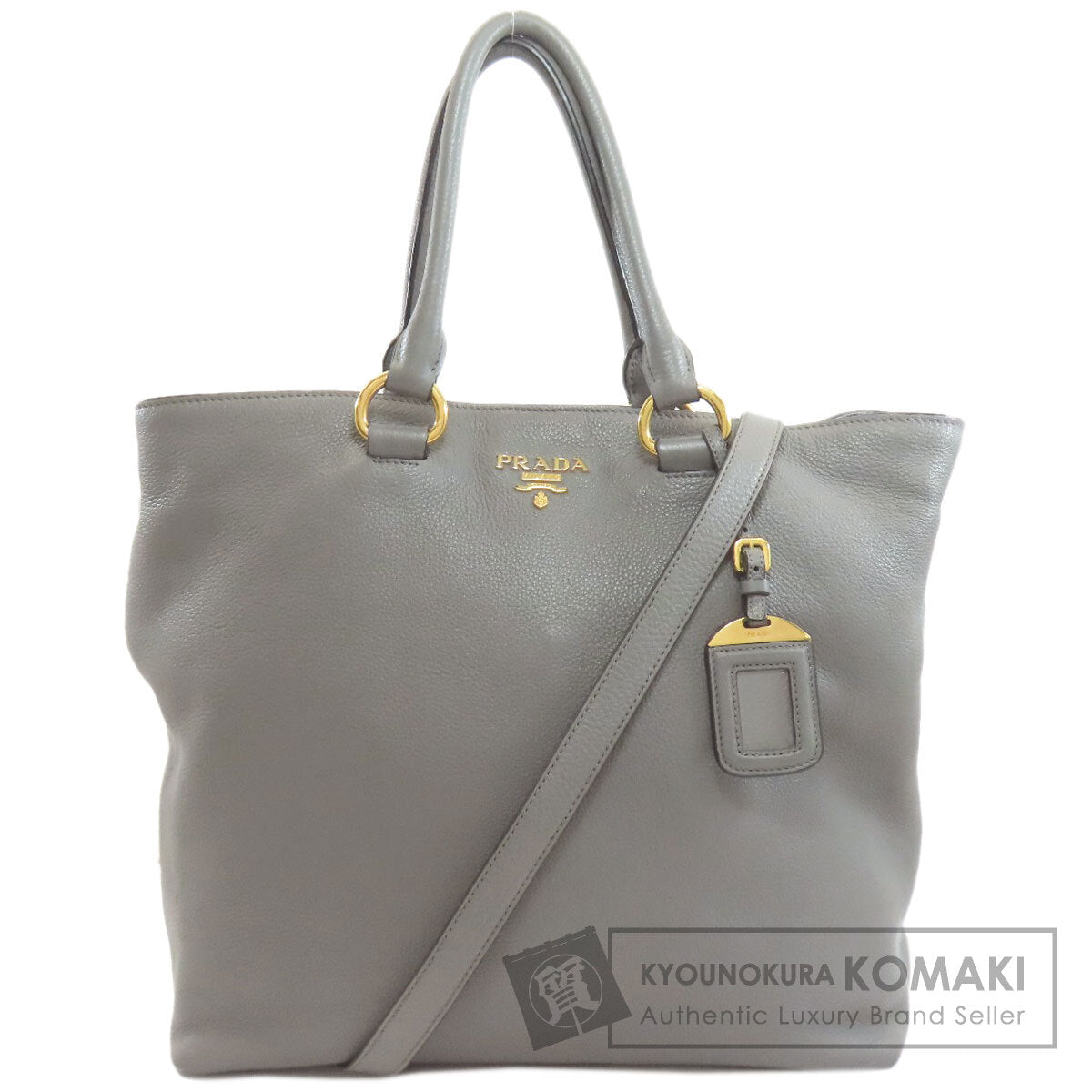 PRADA プラダ 1BG865 2WAY トートバッグ カーフ レディース 中古