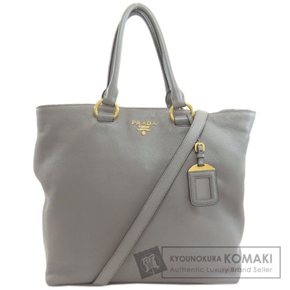 PRADA プラダ 1BG865 2WAY トートバッグ カーフ レディース 中古