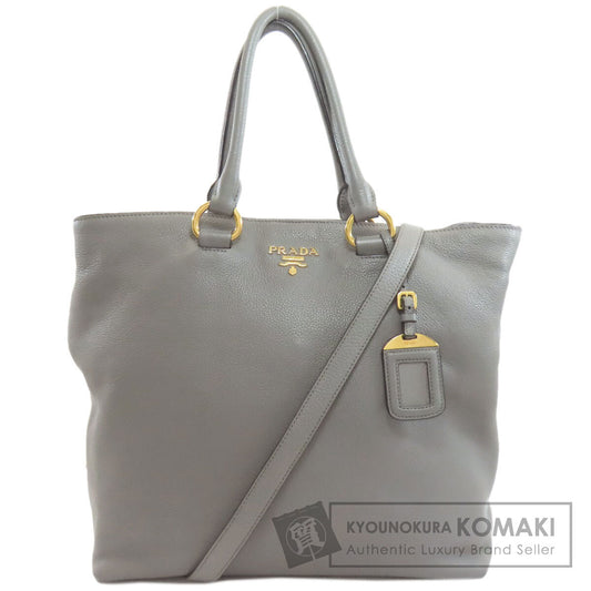 PRADA プラダ 1BG865 2WAY トートバッグ カーフ レディース 中古