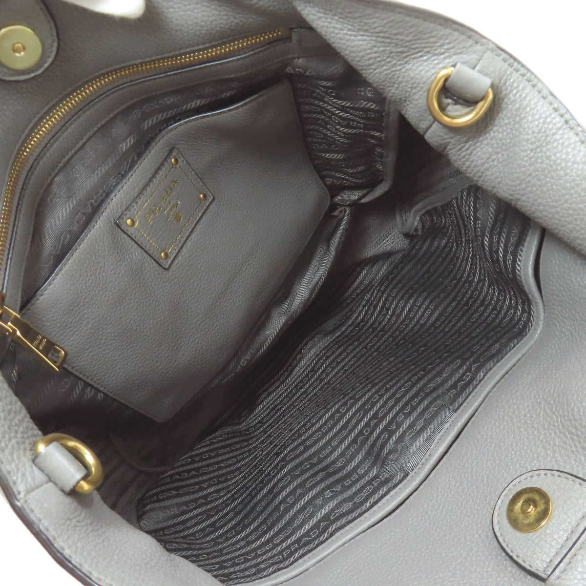 PRADA プラダ 1BG865 2WAY トートバッグ カーフ レディース 中古