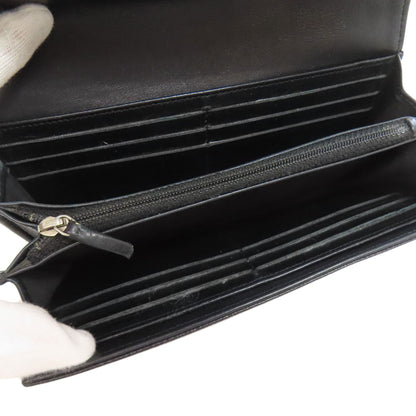 CHANEL シャネル ココマーク シルバー金具 長財布（小銭入れあり） グレインド カーフスキン レディース 中古