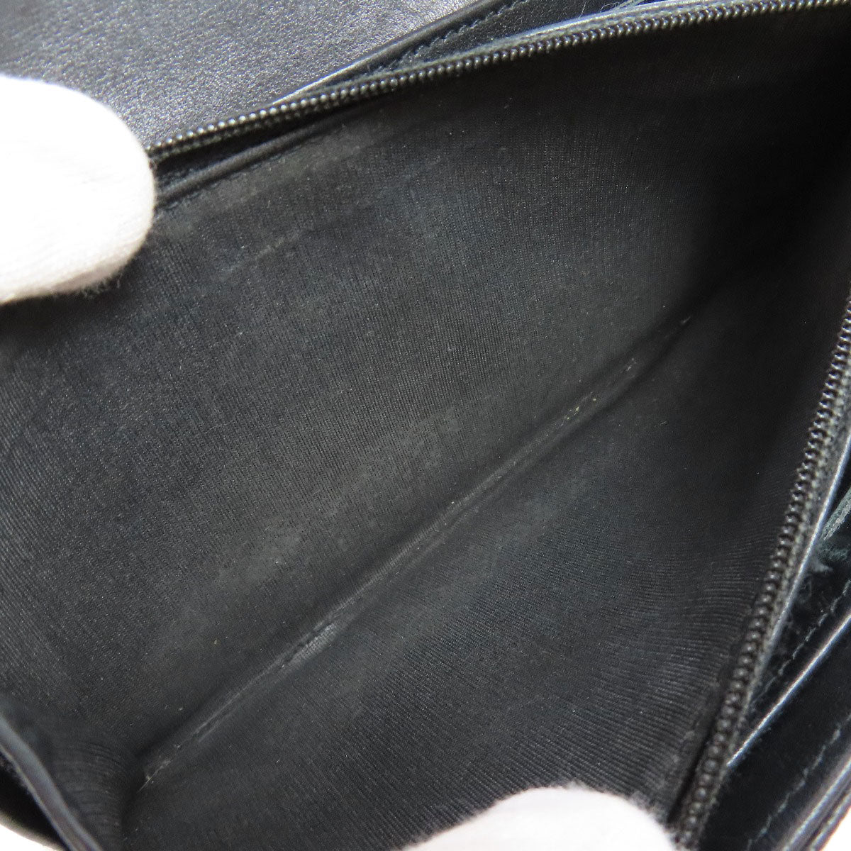 CHANEL シャネル ココマーク シルバー金具 長財布（小銭入れあり） グレインド カーフスキン レディース 中古