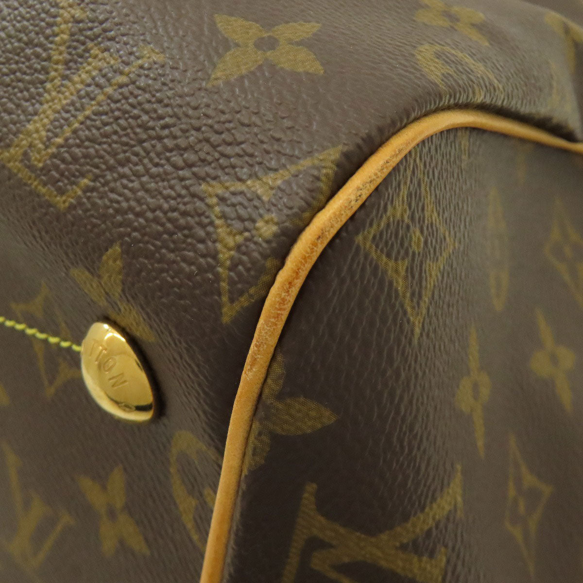 LOUIS VUITTON ルイヴィトン M40144 ティヴォリGM トートバッグ モノグラムキャンバス レディース 中古