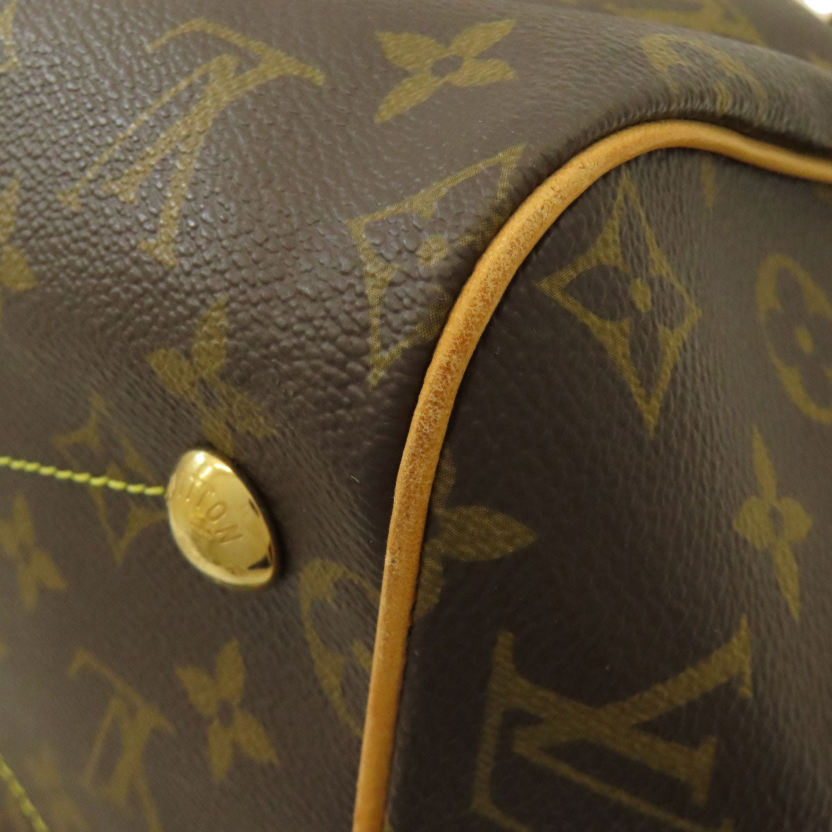 LOUIS VUITTON ルイヴィトン M40144 ティヴォリGM トートバッグ モノグラムキャンバス レディース 中古