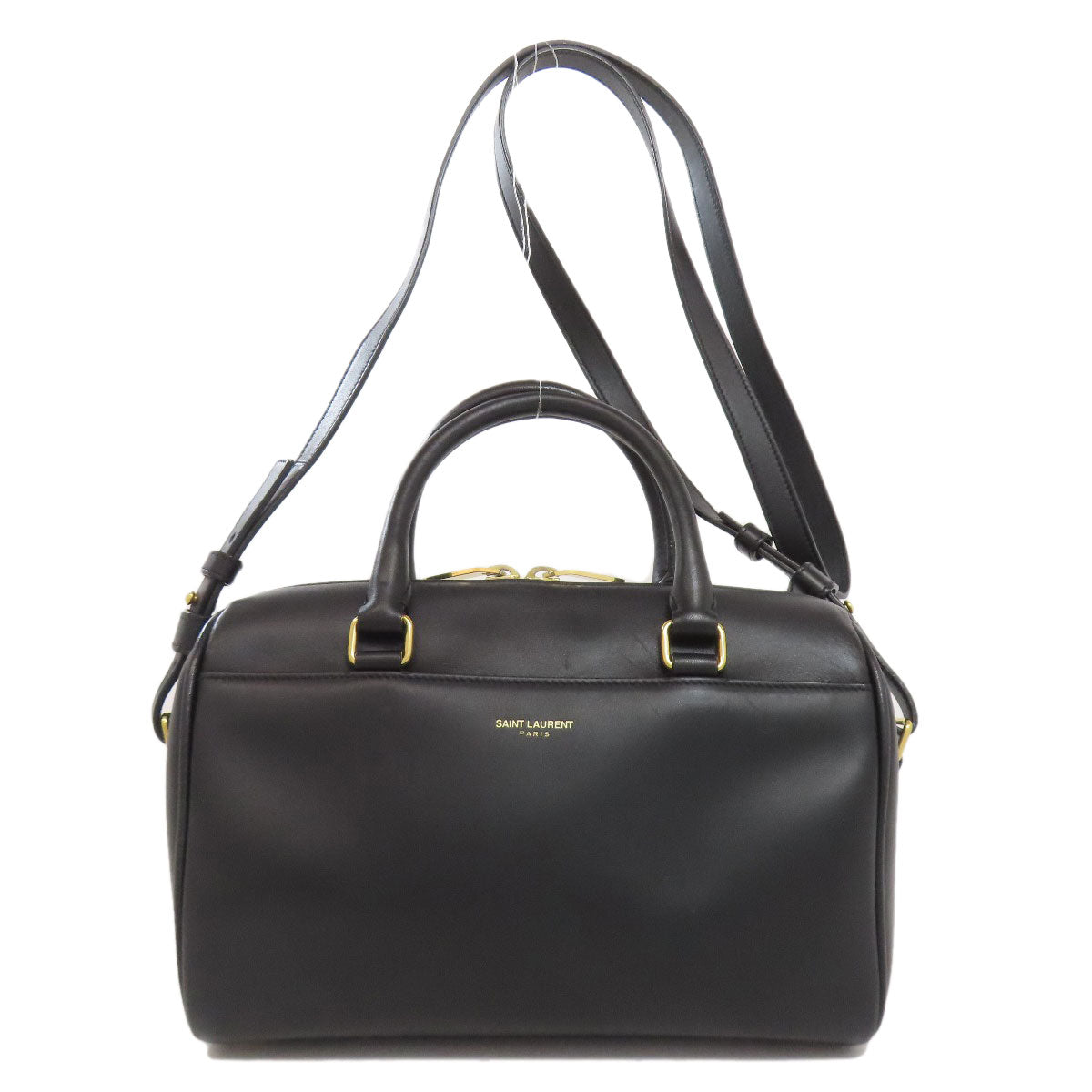 SAINT LAURENT サンローラン ベイビーダッフル 2WAY ハンドバッグ レザー レディース 中古