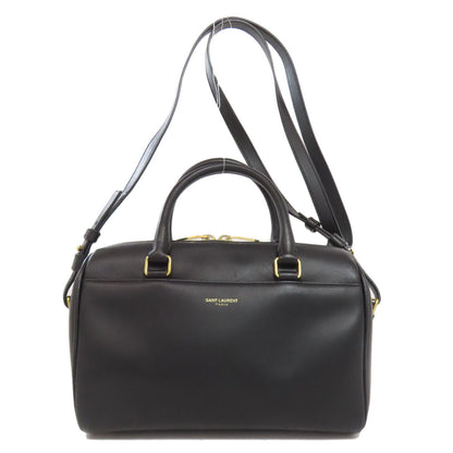 SAINT LAURENT サンローラン ベイビーダッフル 2WAY ハンドバッグ レザー レディース 中古