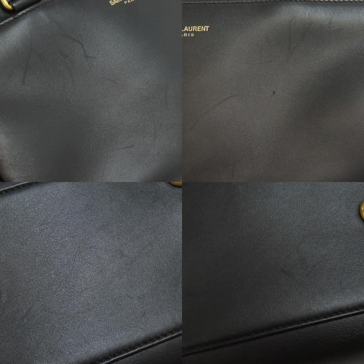 SAINT LAURENT サンローラン ベイビーダッフル 2WAY ハンドバッグ レザー レディース 中古