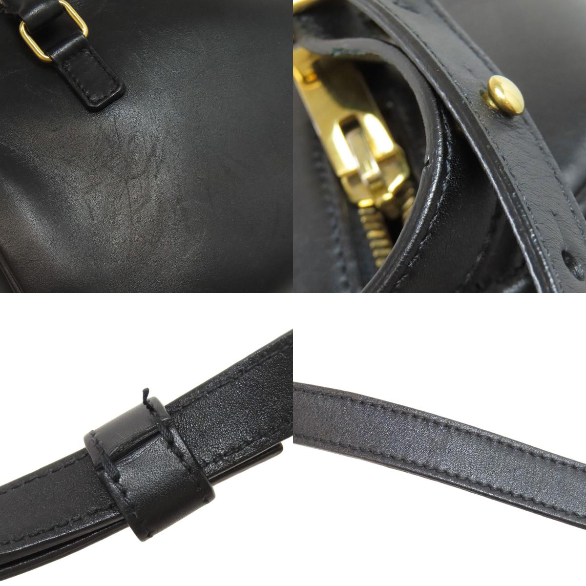 SAINT LAURENT サンローラン ベイビーダッフル 2WAY ハンドバッグ レザー レディース 中古