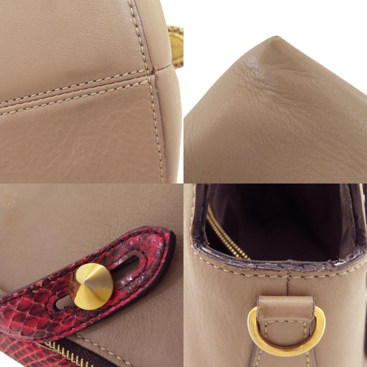 FENDI フェンディ バイザウェイ 2WAY ハンドバッグ カーフ レディース 中古