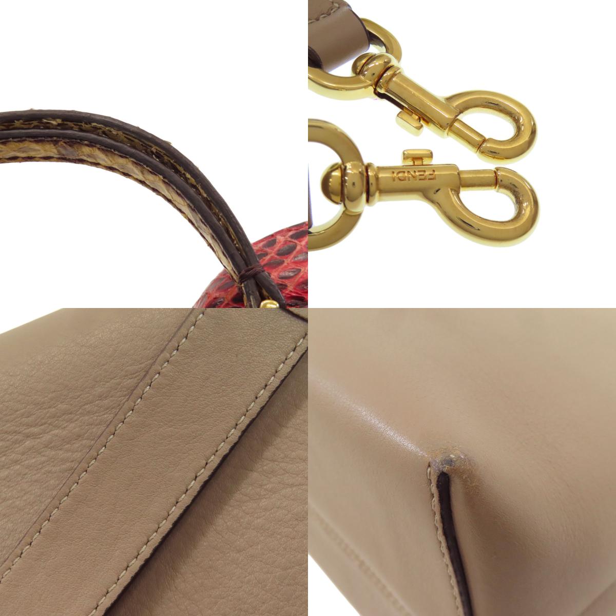 FENDI フェンディ バイザウェイ 2WAY ハンドバッグ カーフ レディース 中古