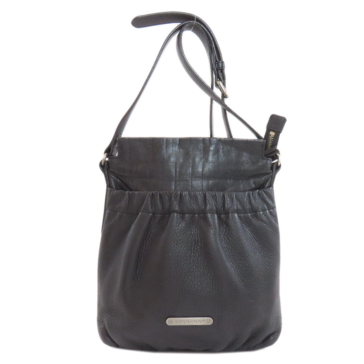 BURBERRY バーバリー ロゴ ショルダーバッグ カーフ レディース 中古